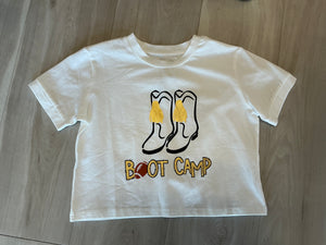 Evie's Backyard - Boot Camp Short Sleeve Crop Top