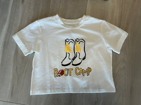 Evie's Backyard - Boot Camp Short Sleeve Crop Top