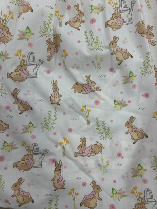 Baby Blessings - Pink Bunny Smocked Bishop Dress