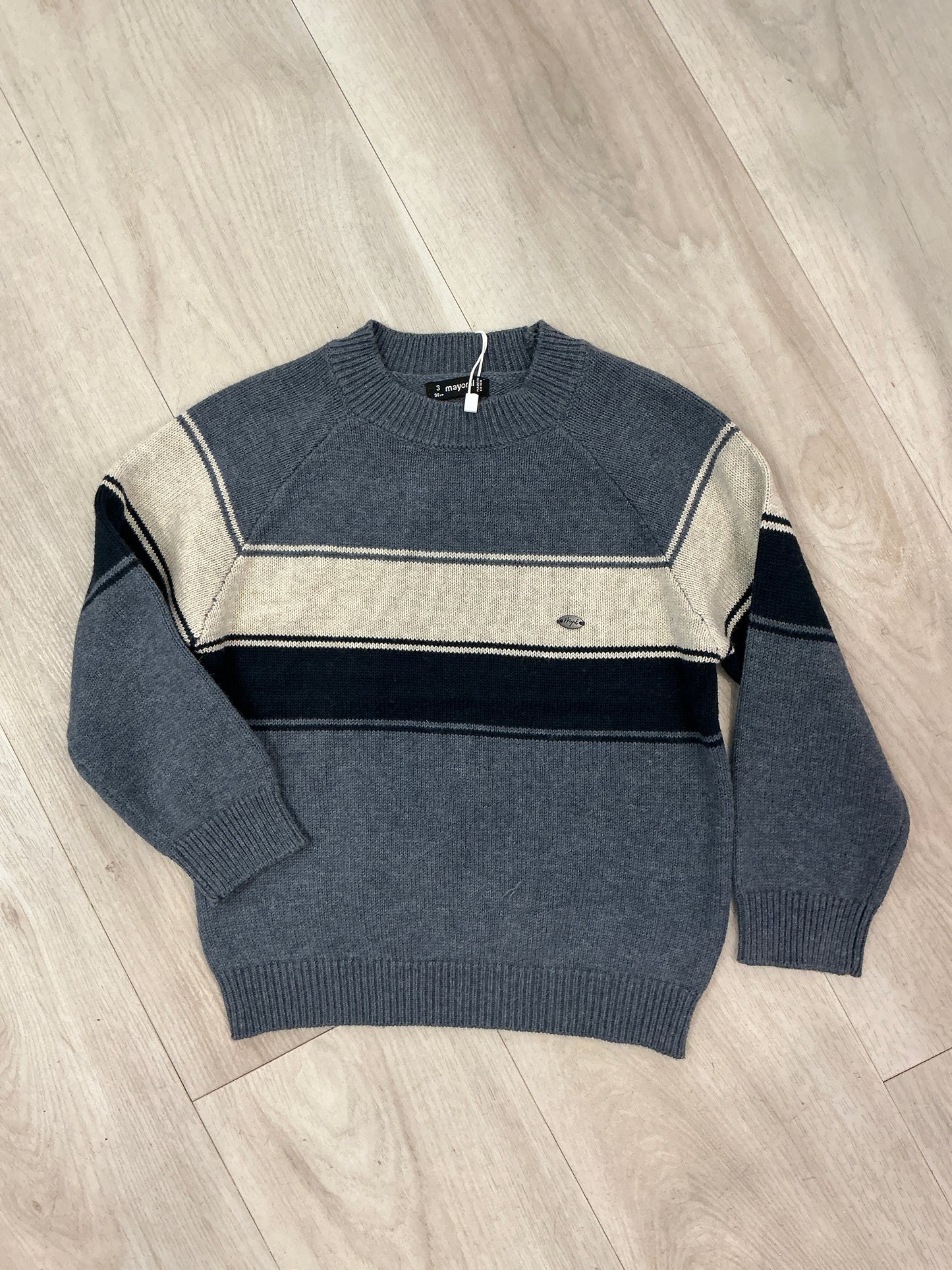 Mayoral - Steel Stripe Sweater