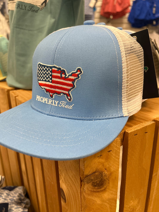 Properly Tied - Old Glory Trucker Hat