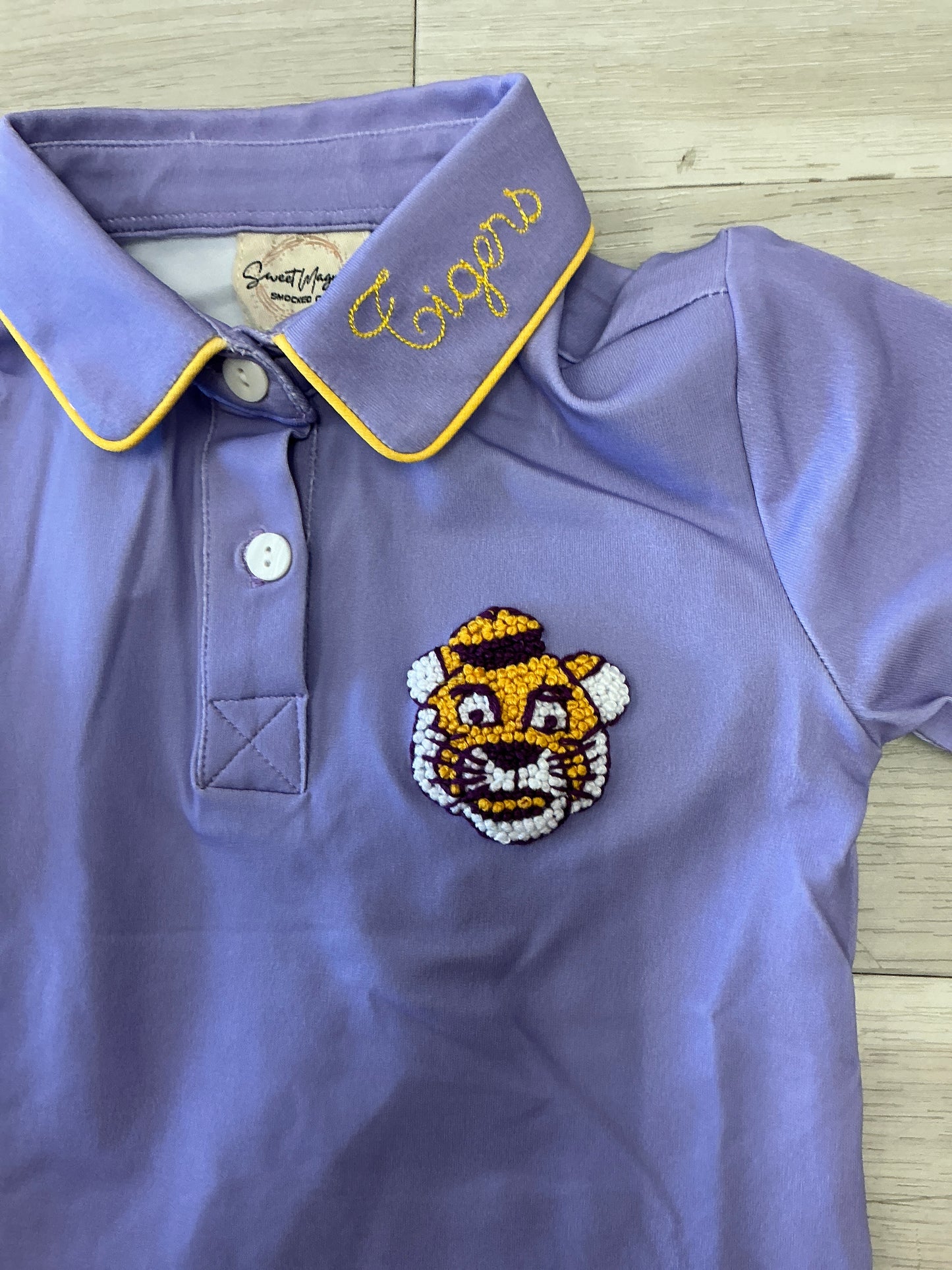 MCC + SMSC - Football fav Solids Tiger Polo