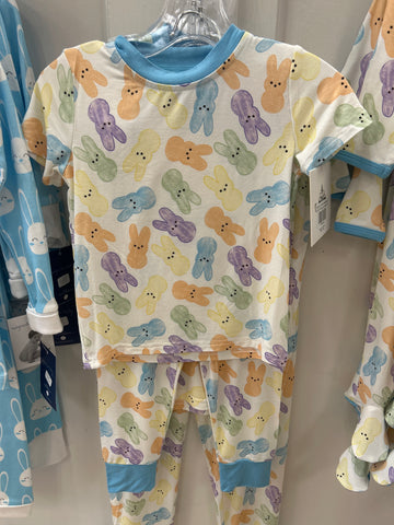 Belle Cher - Light Blue Peeps Pajamas