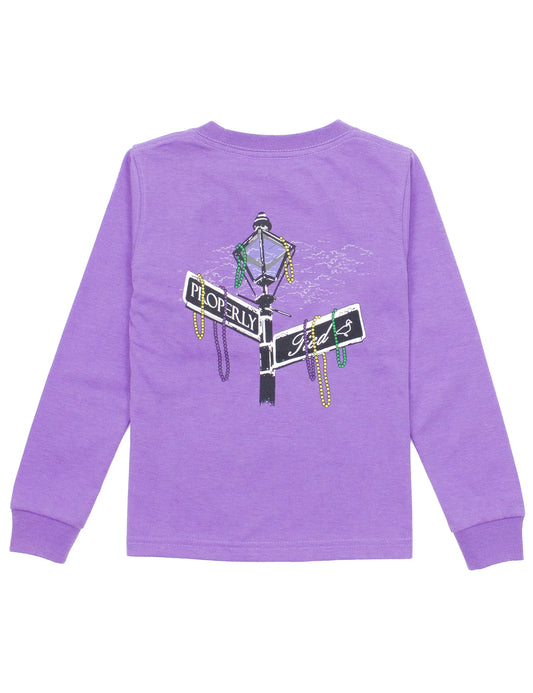 Properly Tied - Boys Rue Long Sleeve Light Purple