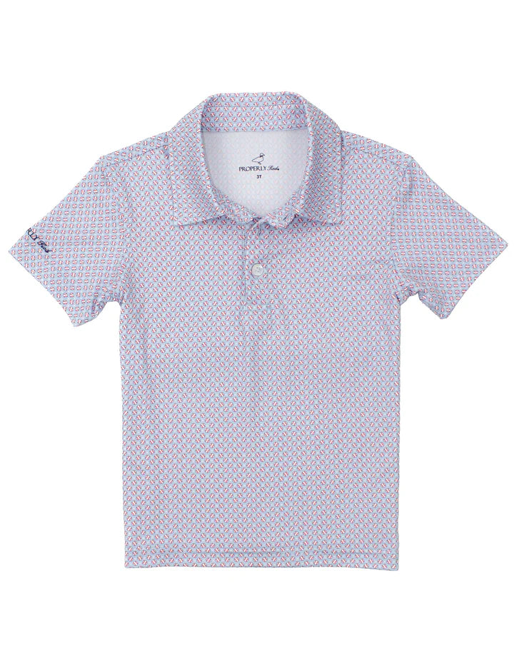 Properly Tied - Boys Inlet Polo Fastball