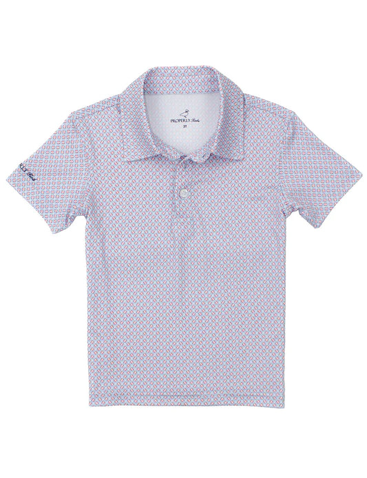 Properly Tied - Boys Inlet Polo Fastball