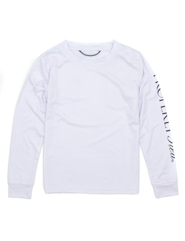 Properly Tied - Boys Tidal White Rash Guard