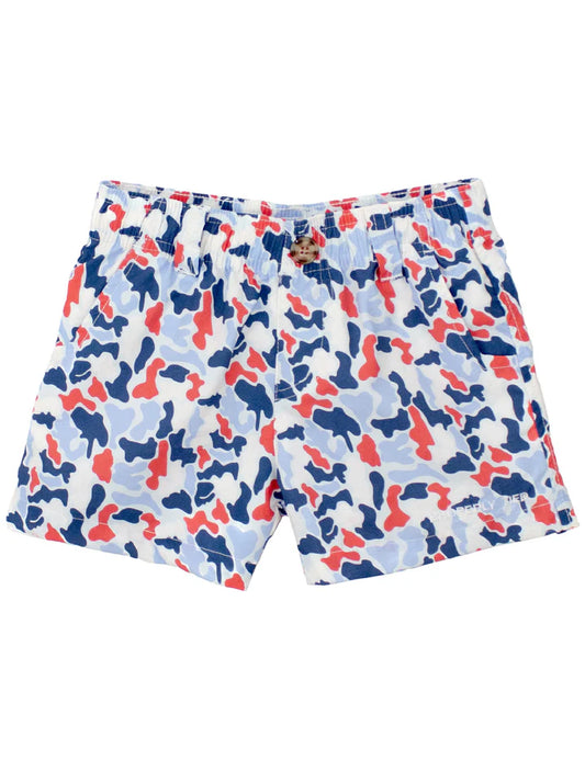 Properly Tied - Americana Camo Mallard Boy Short