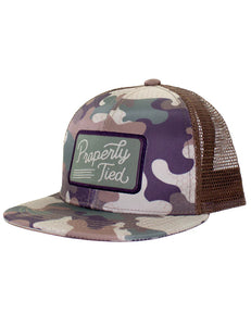 Properly Tied - Boys Sportsman Trucker Hat Delta Woodland Camo
