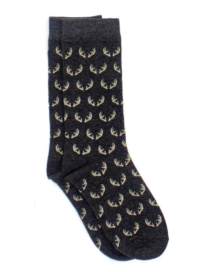 Properly Tied - Boys Lucky Duck Sock - Antlers
