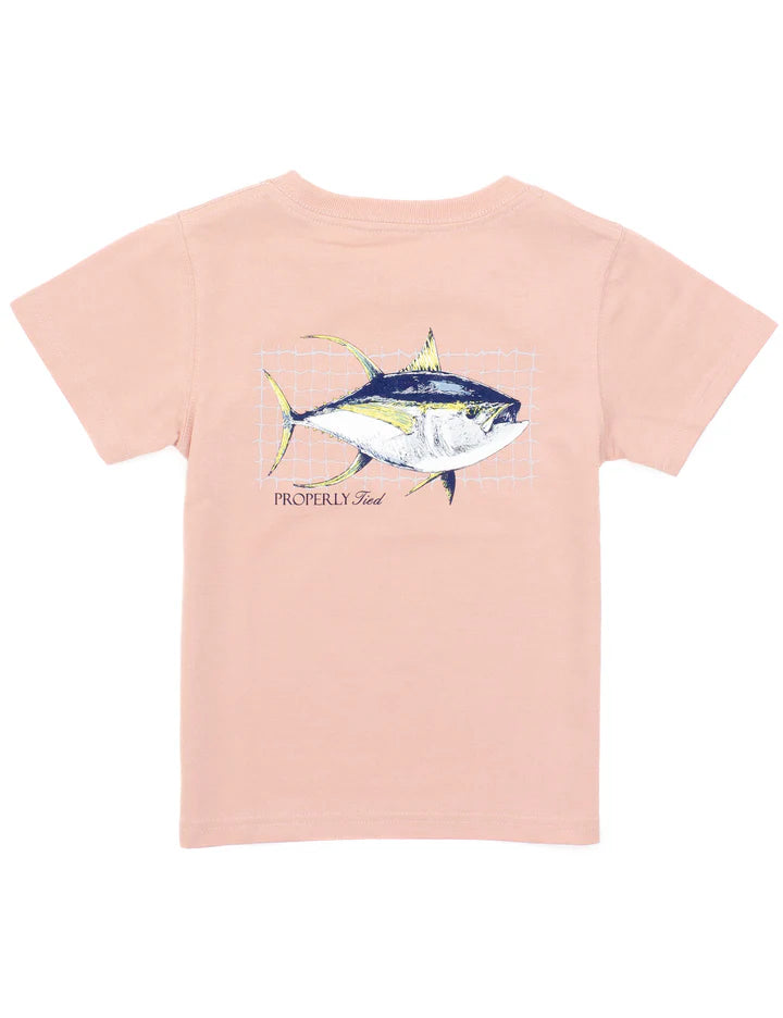 Properly Tied - Tuna Short Sleeve Tee Peach
