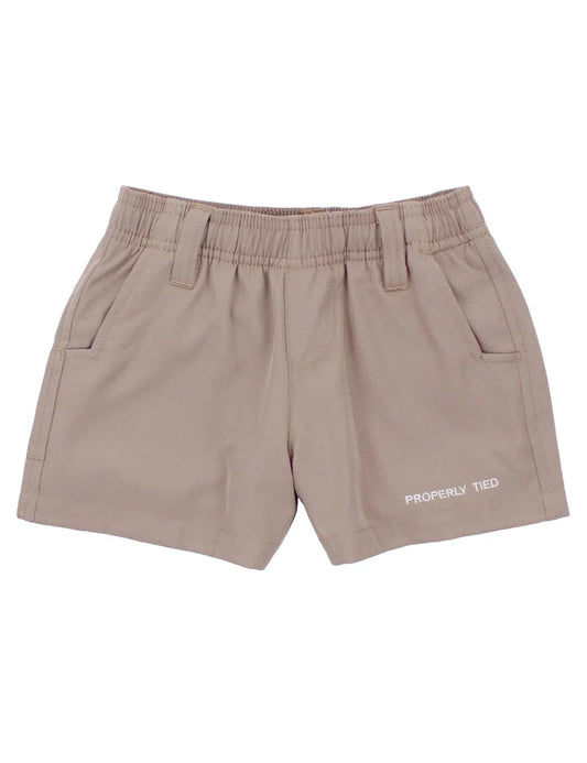 Properly Tied - Boys Pintail Short Taupe