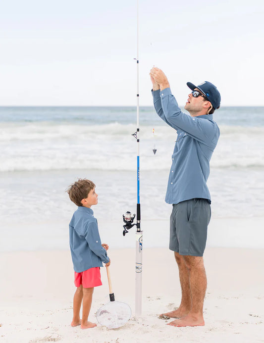 Properly Tied - Boys Reeltech Fishing Shirt Dusk Blue