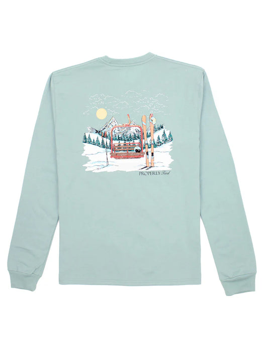 Properly Tied - Ski Lift Long Sleeve in Marine Mist