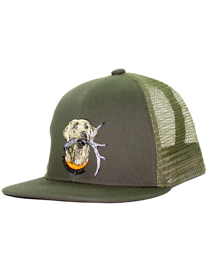 Properly Tied - Boys Trucker Hat Antler Lab