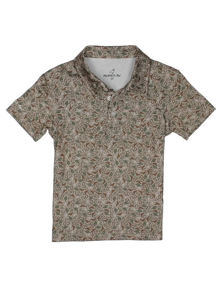 Properly Tied - Boys Inlet Cowboy Polo