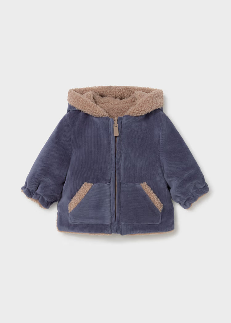 Mayoral - Boy's  Indigo Reversible Fur Coat