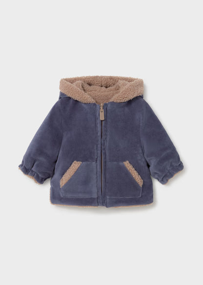 Mayoral - Boy's  Indigo Reversible Fur Coat