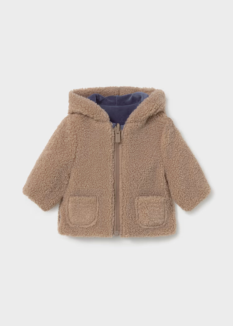 Mayoral - Boy's  Indigo Reversible Fur Coat