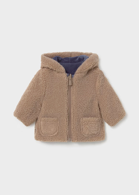 Mayoral - Boy's  Indigo Reversible Fur Coat