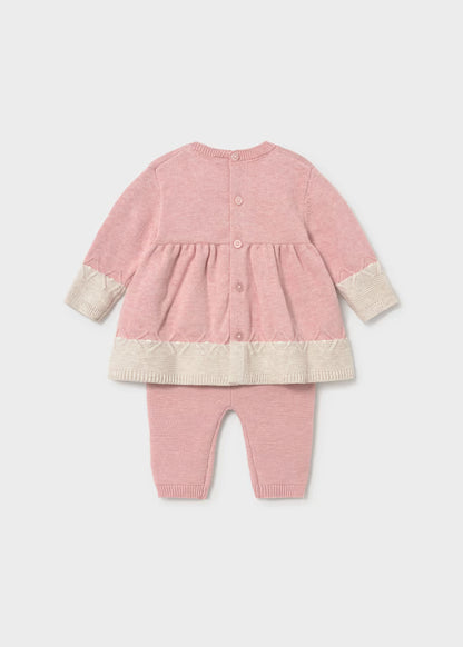 Mayoral - Baby Rose Knit Long Sleeve & Leggings Set