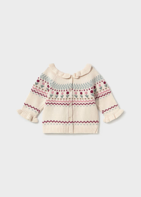 Mayoral - Floral Design Knit Sweater