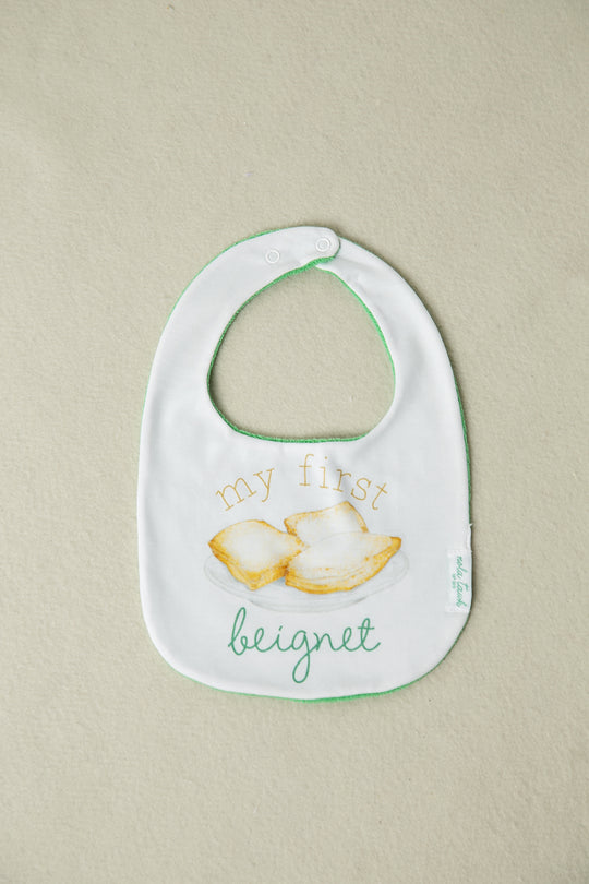 Nola Tawk - My First Beignet Organic Cotton Bib