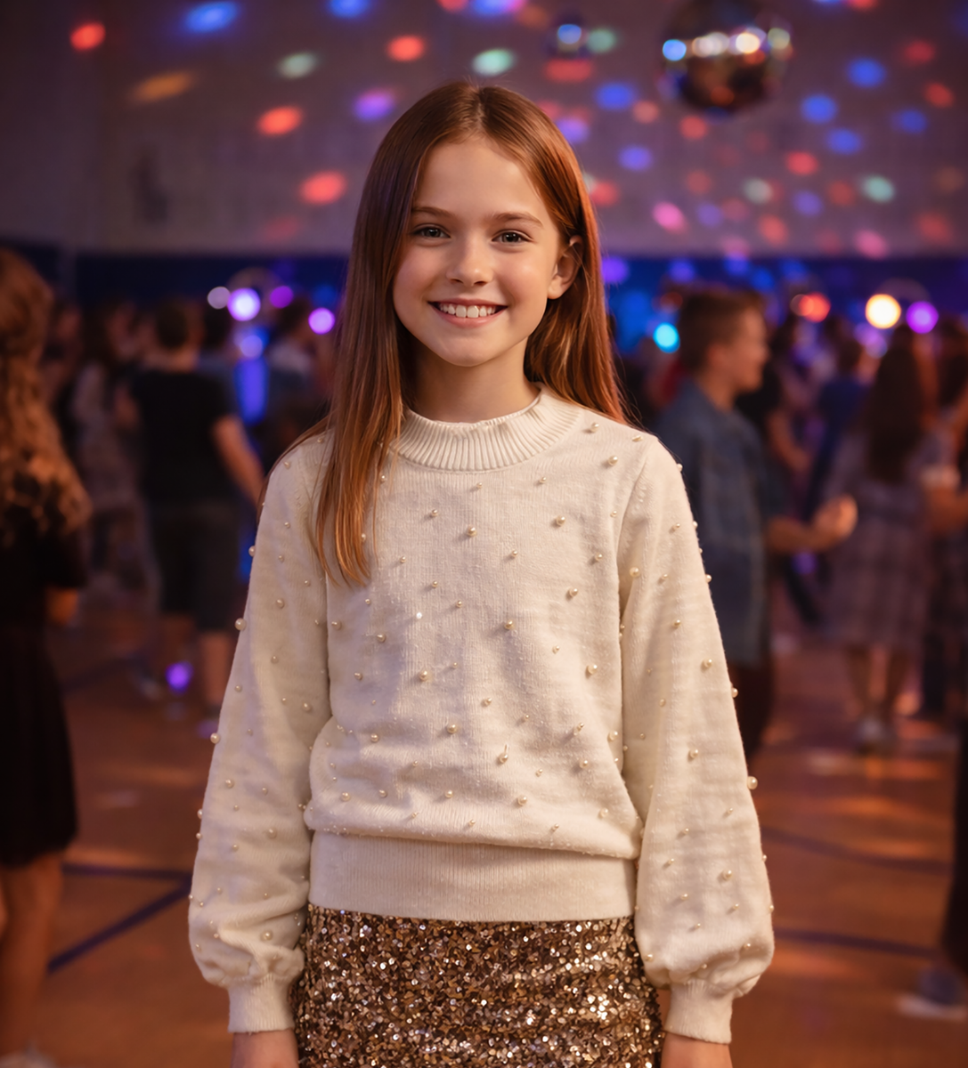 Tweenstyle - Embellished Pearl Sweater