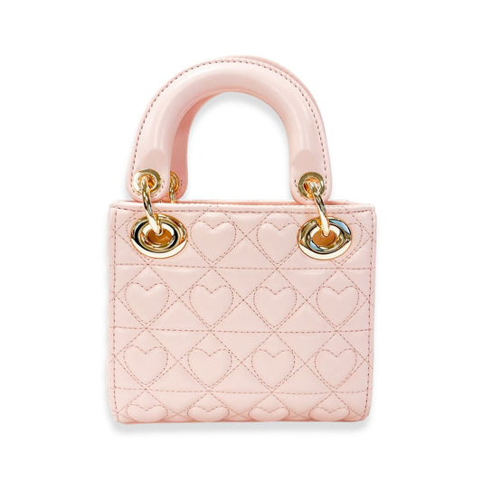 Doe A Dear - Pink Heart Quilted Purse
