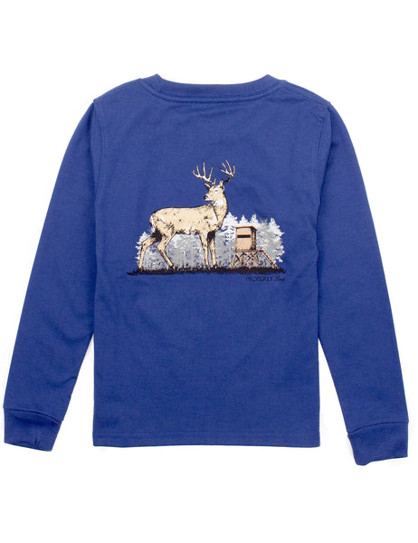 Properly Tied Boys Deer Season Long sleeve River Blue