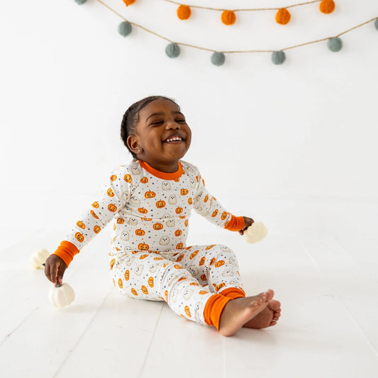 Luna & Arlo - Pumpkin And Boo Long Pajamas