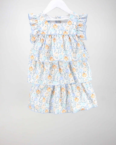 Charming Little One - pumpkin fall garden eleanor dress