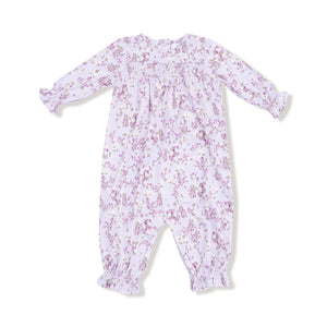Angel Dear - Sweet Dream Florals Smocked L/s Romper