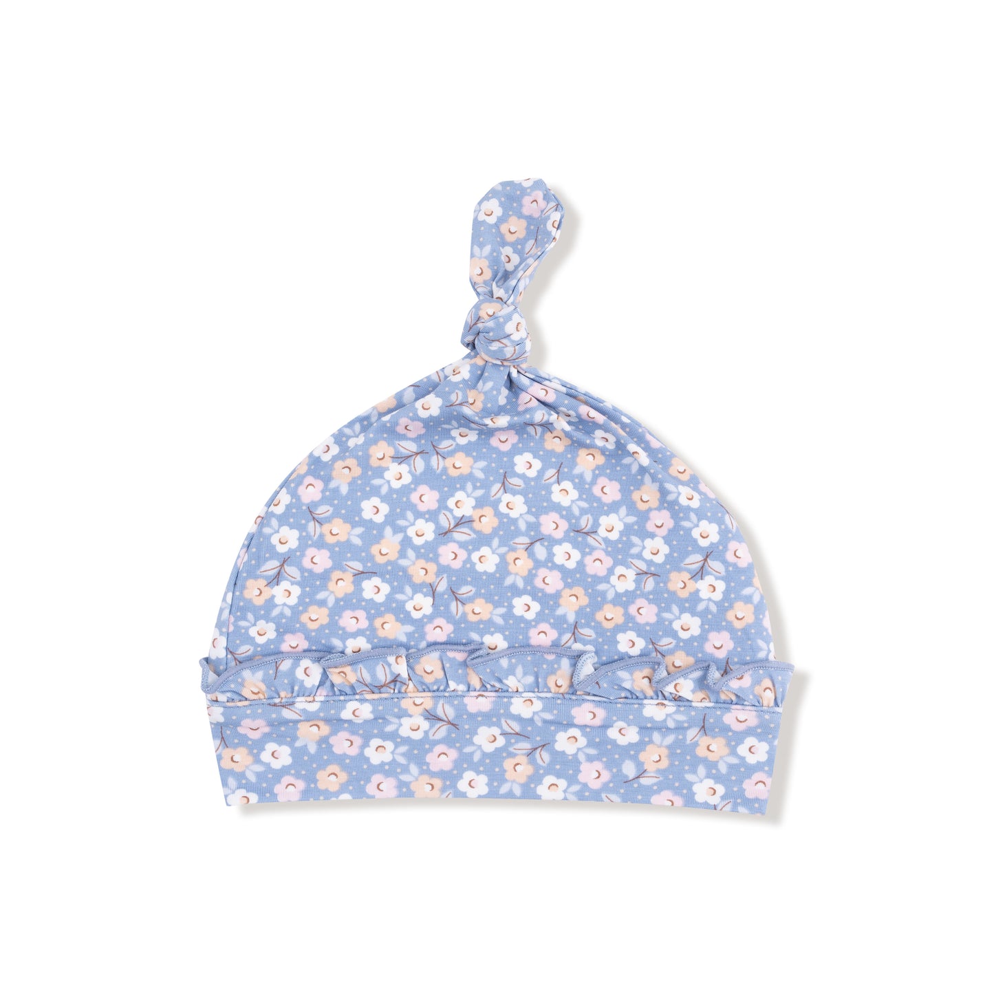 Angel Dear - Country Calico Ruffle Knotted Hat
