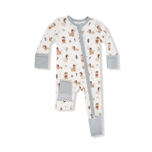 Angel Dear - Cowboy Dogs 2 Way Zipper Romper