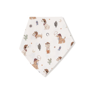 Angel Dear - Cowboy Dogs Bandana Bib