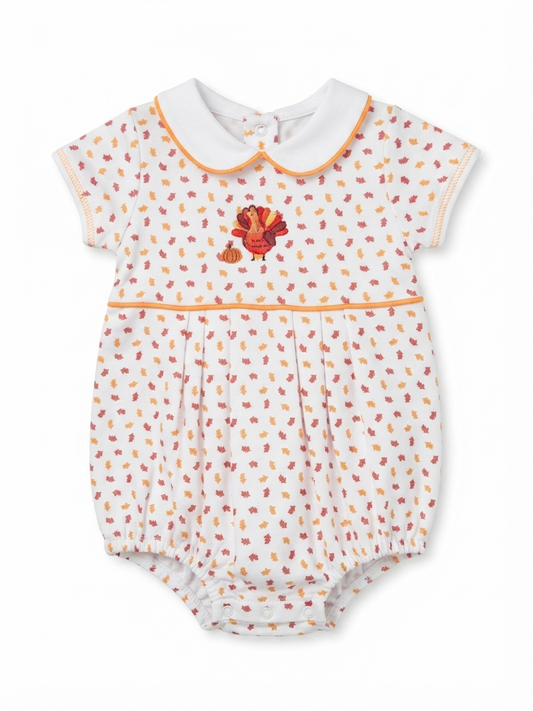 Magnolia Baby - Girl's Thanksgiving Turkey Bubble