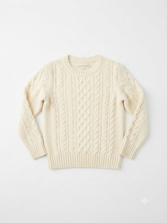 Hope & Henry - Boys Cream Knit Sweater