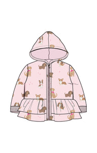 Angel Dear - Best Friend Dogs Pink Zip hoddie
