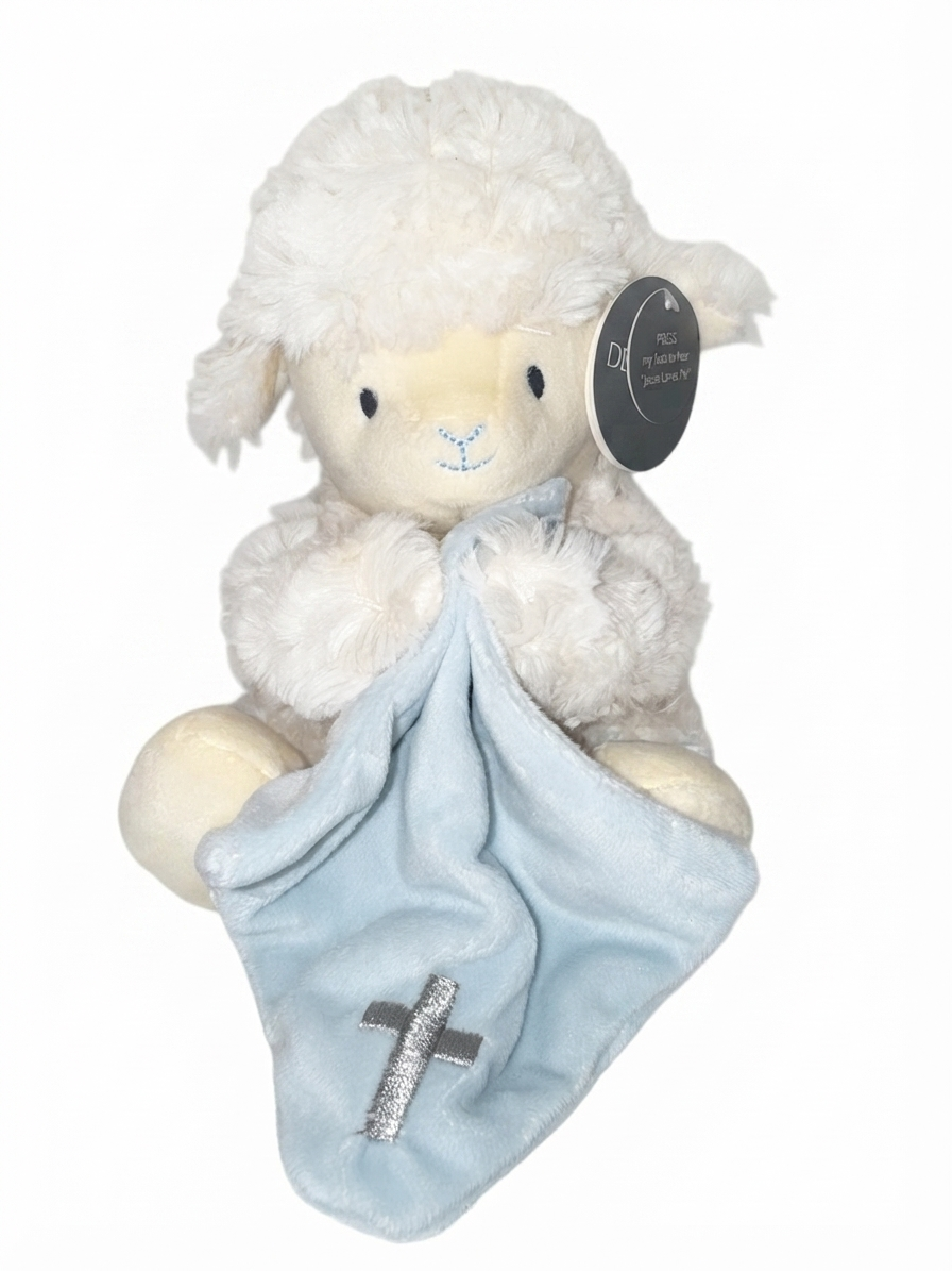 Demdaco - Blue Jesus Loves Me Mechanical Lamb