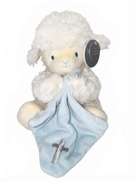 Demdaco - Blue Jesus Loves Me Mechanical Lamb
