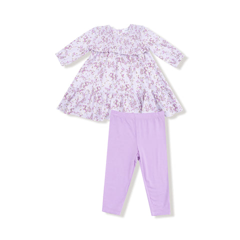 Angel Dear - Sweet Dream Florals Dress + Leggings