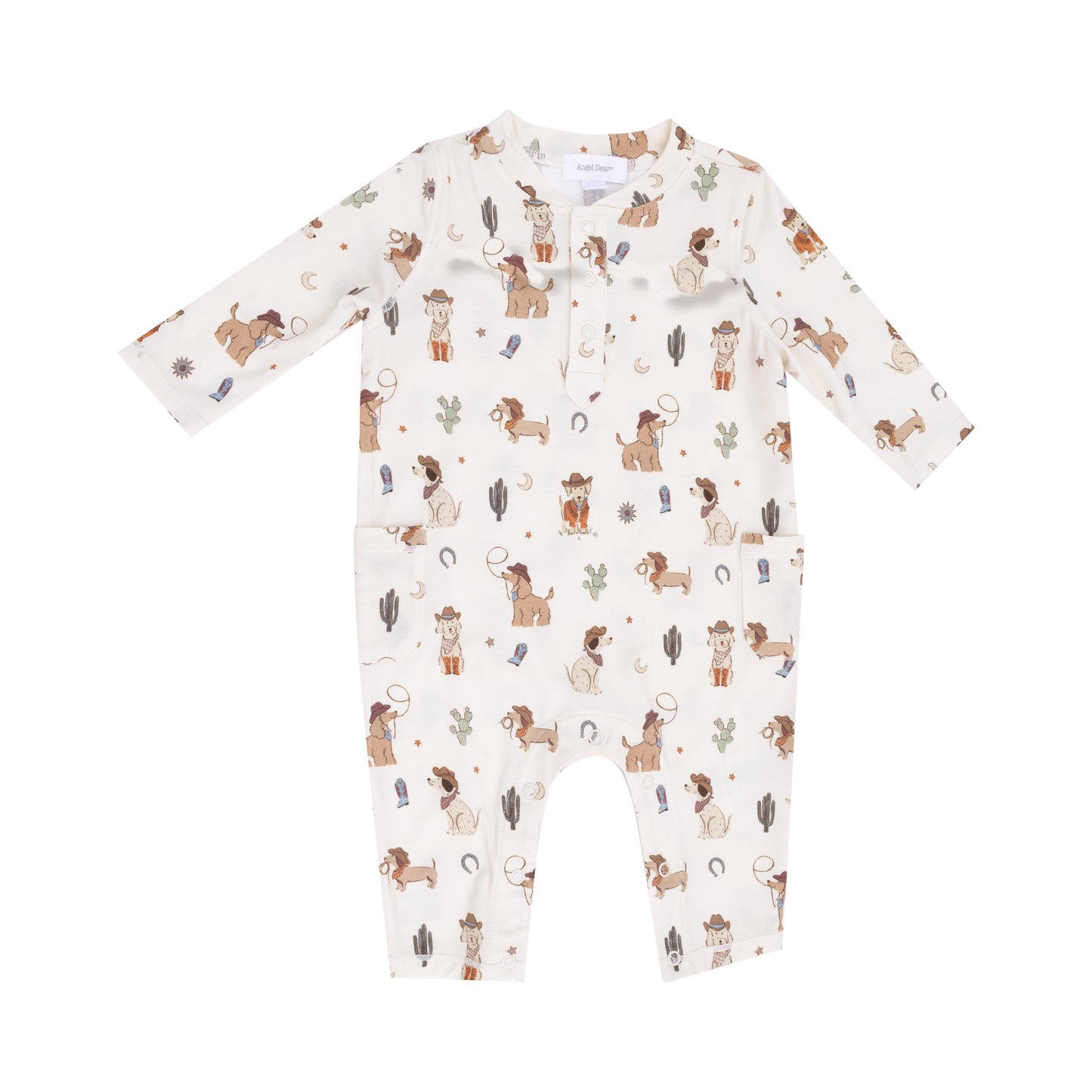 Angel Dear - Cowboy Dogs - Uni Romper