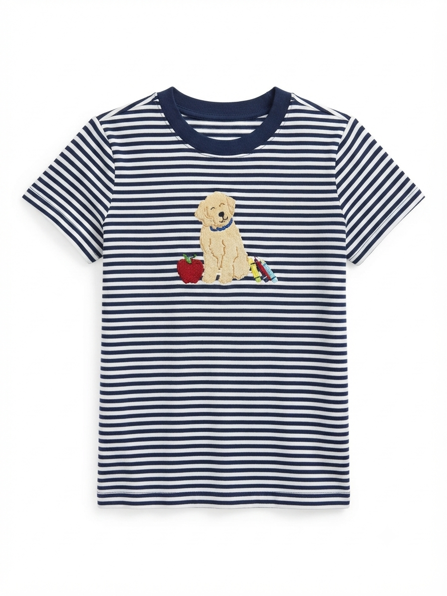 Luigi - Boys Striped School Puppy