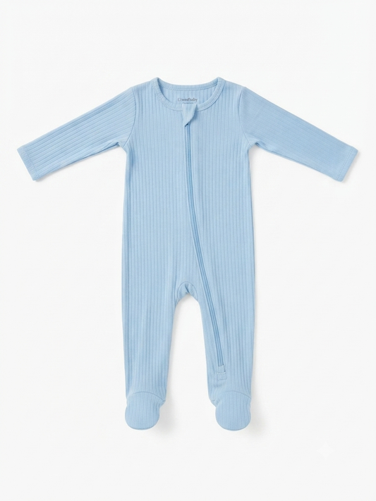 Kissy Love - Classic Blue Footie