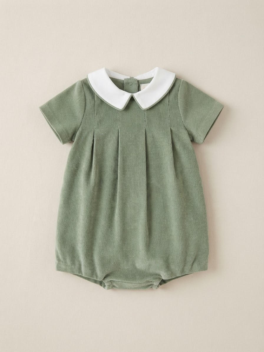 Sophie & Lucas - Green Heirloom Cord Boy Bubble